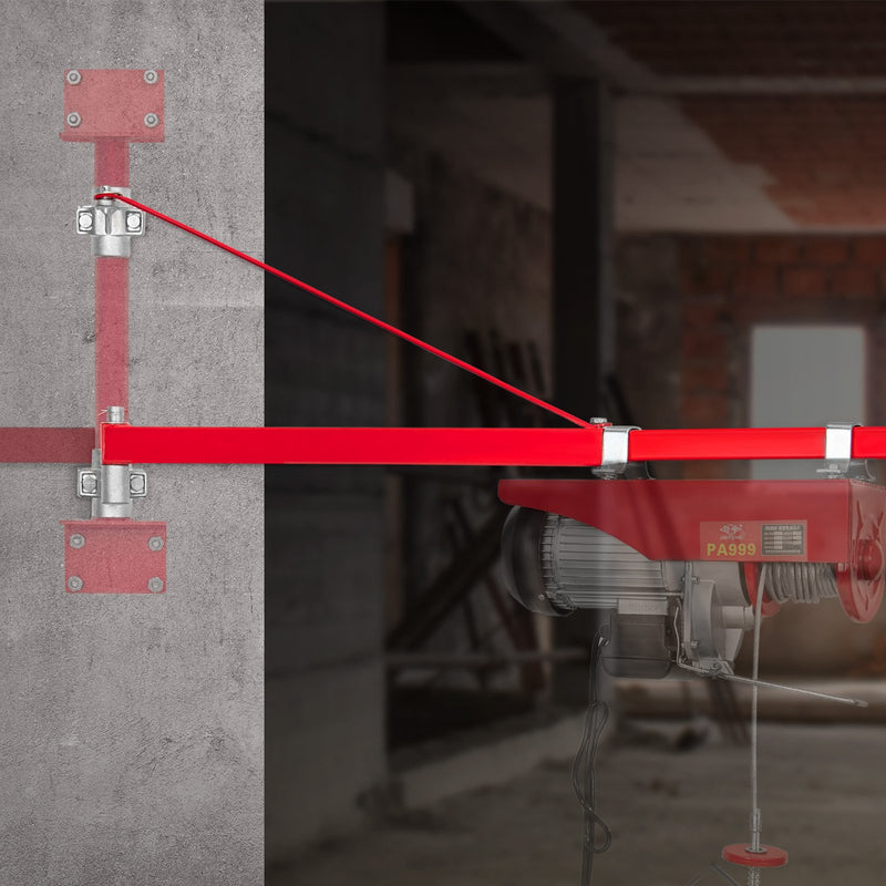 VEVOR elektriskā pacēlāja atbalsta roka, 600 кг, 180° rotējoša, tērauda rāmis