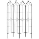 VEVOR dārza režģis augiem 220 × 52,5 cm, 4 gab., pulverkrāsots metāla režģis ar ērtu savienošanas konstrukciju, augu balsts ziediem, dārzeņiem un rozēm - ZEMLETES.LV