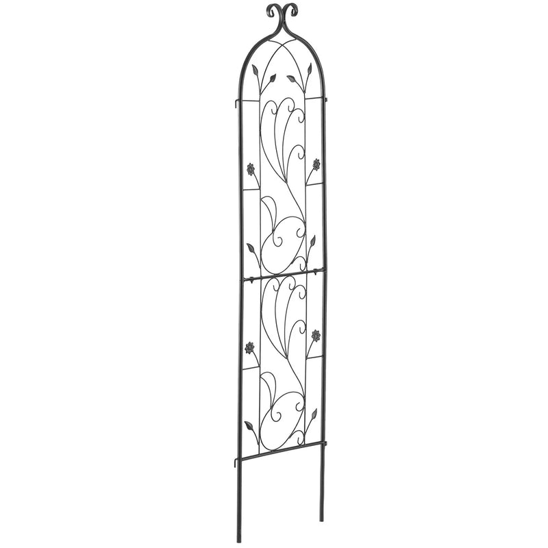 Metāla dārza režģis vīteņaugu atbalstam, 152 × 38 cm, pretrūsas