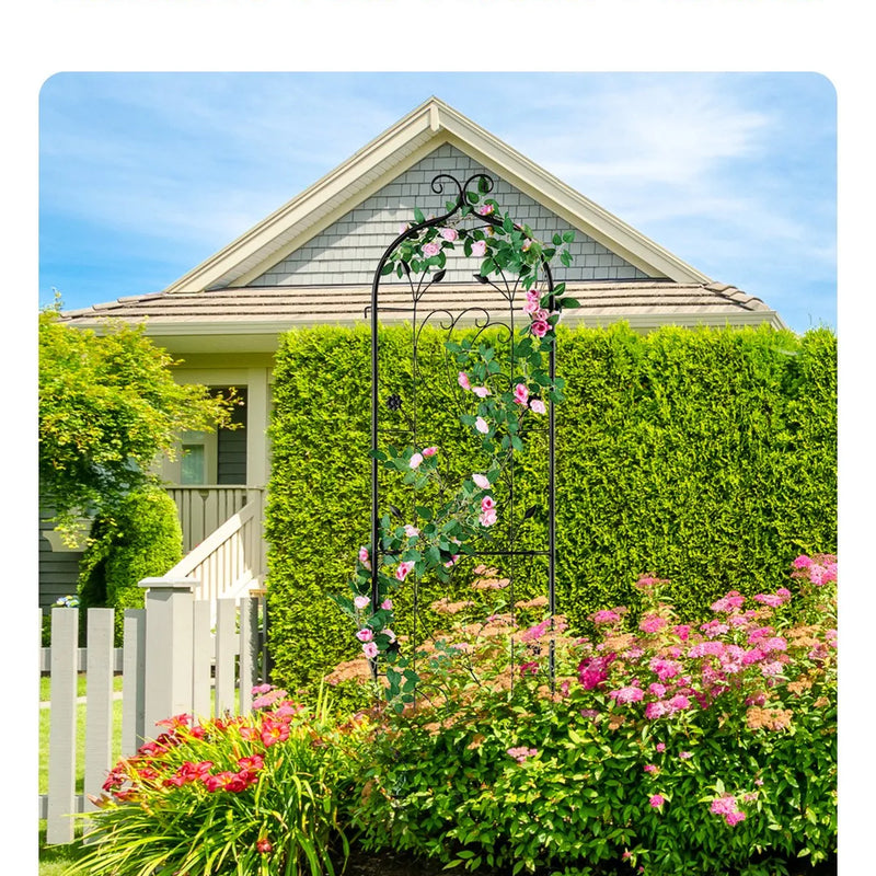 Metāla dārza režģis vīteņaugu atbalstam, 152 × 38 см, pretrūsas