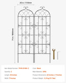 2 габ. метала дарза режги витенаугу атбалстам, 180 × 51 см, pretrūsas