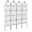 4 габ. метала дарза режги витенаугу атбалстам, 180 × 51 см, pretrūsas