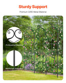 4 габ. метала дарза режги витенаугу атбалстам, 180 × 51 см, pretrūsas