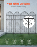 4 габ. метала дарза режги витенаугу атбалстам, 180 × 51 см, pretrūsas