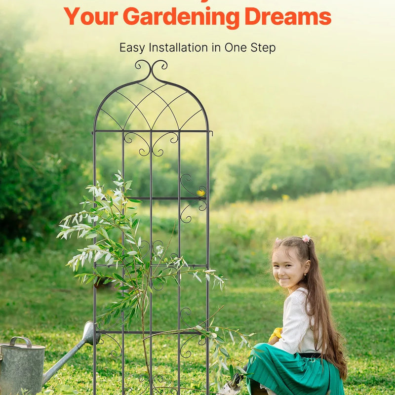 4 габ. метала дарза режги витенаугу атбалстам, 180 × 51 см, pretrūsas