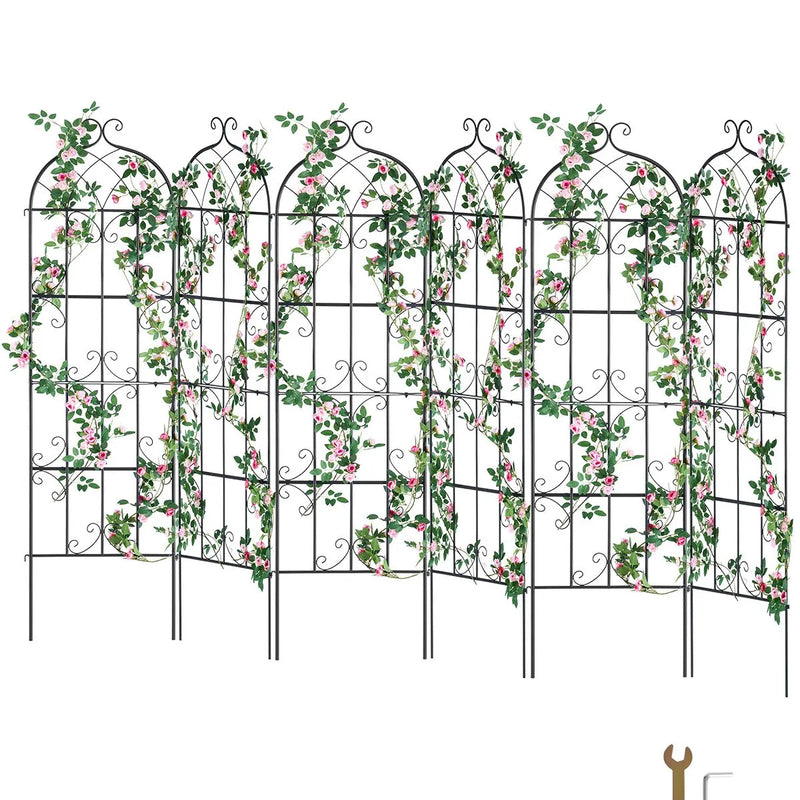 4 габ. метала дарза режги витенаугу атбалстам, 180 × 51 см, pretrūsas