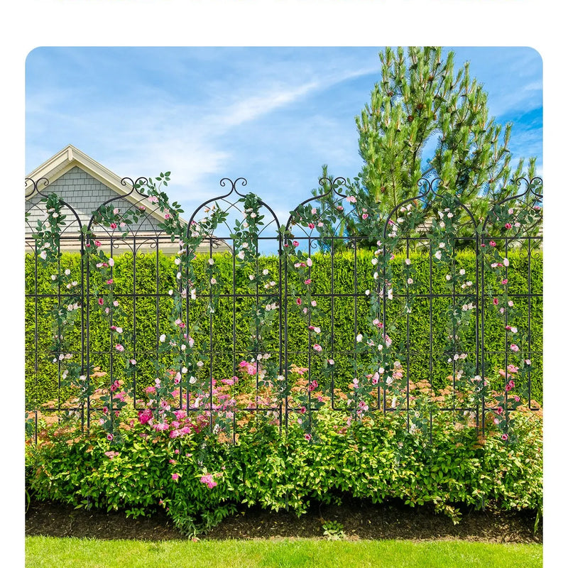 4 габ. метала дарза режги витенаугу атбалстам, 180 × 51 см, pretrūsas