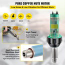 Fēna pistole 1600 W, 220 V, 8 daļu PVC komplekts, karstā gaisa pistole ar mikas sildīšanas kodolu, temperatūras regulēšana 40–600 °C