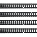 E Track tērauda sliežu komplekts kravas nostiprināšanai, 1,52 m sliedes, 4 gab., celtspēja 907 kg, ar skrūvēm, piemērots garāžām, furgoniem, piekabēm, motocikliem un ATV