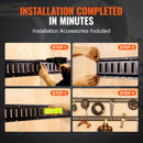 E Track tērauda sliežu komplekts kravas nostiprināšanai, 1,52 m sliedes, 4 gab., celtspēja 907 kg, ar skrūvēm, piemērots garāžām, furgoniem, piekabēm, motocikliem un ATV