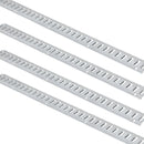 E-Track kravas stiprinājuma sliežu komplekts, 24 gab., 1524 mm tērauda sliedes (8 gab.) ar 8 O-veida enkurstiprinājumiem un 8 D-veida gredzena stiprinājumiem, universāli piederumi kravu, motociklu un velosipēdu nostiprināšanai, kravnesība 907 kg