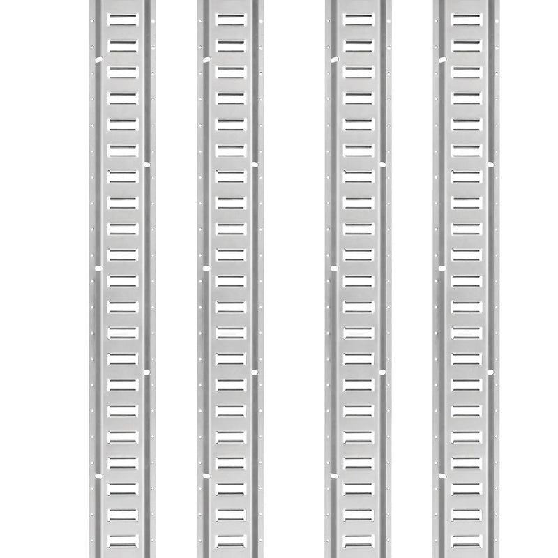 E-Track kravas stiprinājuma sliežu komplekts, 24 gab., 1524 mm tērauda sliedes (8 gab.) ar 8 O-veida enkurstiprinājumiem un 8 D-veida gredzena stiprinājumiem, universāli piederumi kravu, motociklu un velosipēdu nostiprināšanai, kravnesība 907 kg