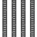 E-sliedes stiprināšanas komplekts, 18 gab., 1,52 m tērauda sliedes, O-veida gredzenu enkuri, stiprinājumi ar D-veida gredzenu un sprūdrata siksnas, 907 kg celtspēja, paredzēts kravas, motociklu un velosipēdu nostiprināšanai