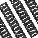 E Track kravas nostiprināšanas sliežu komplekts, 60 cm tērauda sliedes, 4 gab., līdz 907 kg smagu kravu drošai fiksācijai, pastiprinātas Etrack sliedes ar skrūvēm, piemērotas garāžām, furgoniem, piekabēm, motociklu un ATV stiprināšanai