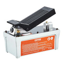 Pneimatiskais hidrauliskais kājas sūknis 689 bar, 1,9 L eļļļas tvertne, 10 mm NPT eļļļas izeja, 6,4 mm NPT ieplūde, 2 m šļūtene, pelēks, paredzēts automobiļu rāmja presēm un vilkšanas stendiem