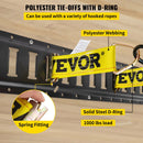 E-sliedes kravas nostiprināšanas komplekts, 18 gab., 152,4 cm, ar 4 tērauda sliedēm, 2 vienas vietas stiprinājumiem, 6 O-veida gredzeniem, 4 stiprinājumiem ar D-veida gredzenu un 2 sprūdrata siksnām, kravas, motociklu un velosipēdu drošai nostiprināšanai