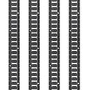 E sliedes stiprināšanas komplekts, 30 gab., 152,4 cm, ietver 4 tērauda sliedes, 2 vienvietīgās ligzdas, 8 O-veida gredzenus, 8 stiprinājumus ar D-veida gredzenu un 8 gala vāciņus, paredzēts kravas, motociklu un velosipēdu nostiprināšanai