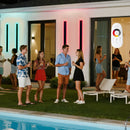 VEVOR āra sienas gaismekļi, 2 gab., 1000 mm gara moderna ārējā sienas RGB gaismas līnija, 2700–6000 K, IP65 ūdensizturīgi, pret rūsu aizsargāti, ar regulējamu spilgtumu, āra sienas apgaismojums mājai, lieveņiem un garāžām