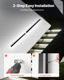 VEVOR āra sienas gaismekļi, 2 gab., 1000 mm gara moderna ārējā sienas RGB gaismas līnija, 2700–6000 K, IP65 ūdensizturīgi, pret rūsu aizsargāti, ar regulējamu spilgtumu, āra sienas apgaismojums mājai, lieveņiem un garāžām