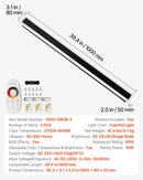 VEVOR āra sienas gaismekļi, 2 gab., 1000 mm gara moderna ārējā sienas RGB gaismas līnija, 2700–6000 K, IP65 ūdensizturīgi, pret rūsu aizsargāti, ar regulējamu spilgtumu, āra sienas apgaismojums mājai, lieveņiem un garāžām