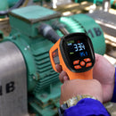 VEVOR infrasarkanais termometrs, -40 °C ~ 1500 °C, ar diviem lāzeriem, bezkontakta rokas temperatūras mērītājs ar regulējamu emisivitāti, piemērots metāla kausēšanai, gatavošanai, picas krāsnīm un dzinējiem (nav paredzēts cilvēka ķermeņa temp. mēr.)