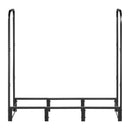 VEVOR malkas statīvs ar ūdensizturīgu pārsegu, 1,22 m āra malkas turētājs, 1/4 korda metāla malkas glabātava, kravnesība līdz 181 kg, ar augšējo pārsegu, pulverkrāsots statīvs kamīnam un terasei