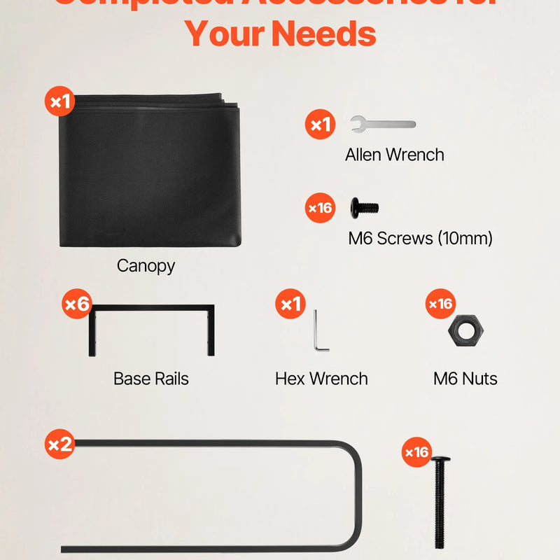 VEVOR malkas statīvs ar ūdensizturīgu pilno pārsegu, 1,22 m āra malkas turētājs, 1/4 korda metāla malkas glabātava, kravnesība līdz 181 kg, pulverkrāsots statīvs kamīnam un terasei