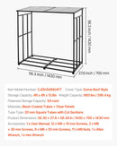 VEVOR malkas statīvs ar slīpu jumtu, 143 cm āra malkas turētājs, 1/4 korda malkas glabāšanas nojume, kravnesība līdz 299 kg, pulverkrāsots metāla statīvs kamīnam, terasei, pagalmam un dārzam