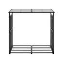 VEVOR āra malkas statīvs ar slīpu jumtu, garums 1,85 m, malkas uzglabāšanas ietilpība ~0,9 m³, maksimālā slodze 299 kg, pulverkrāsots metāla statīvs kamīnam, terasei, pagalmam un dārzam