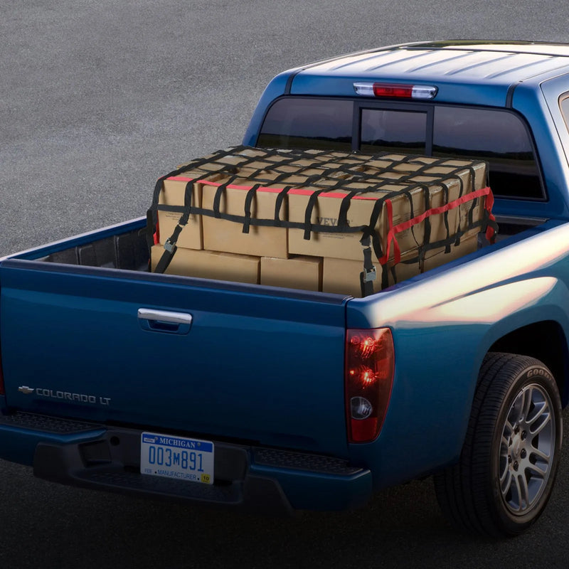 Smagsvara kravas tīkls 244 × 183 cm ar regulējamām sprādzēm un S-veida āķiem