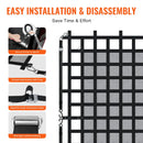 Smagsvara kravas tīkls 244 × 206 cm ar regulējamām sprādzēm un S-veida āķiem