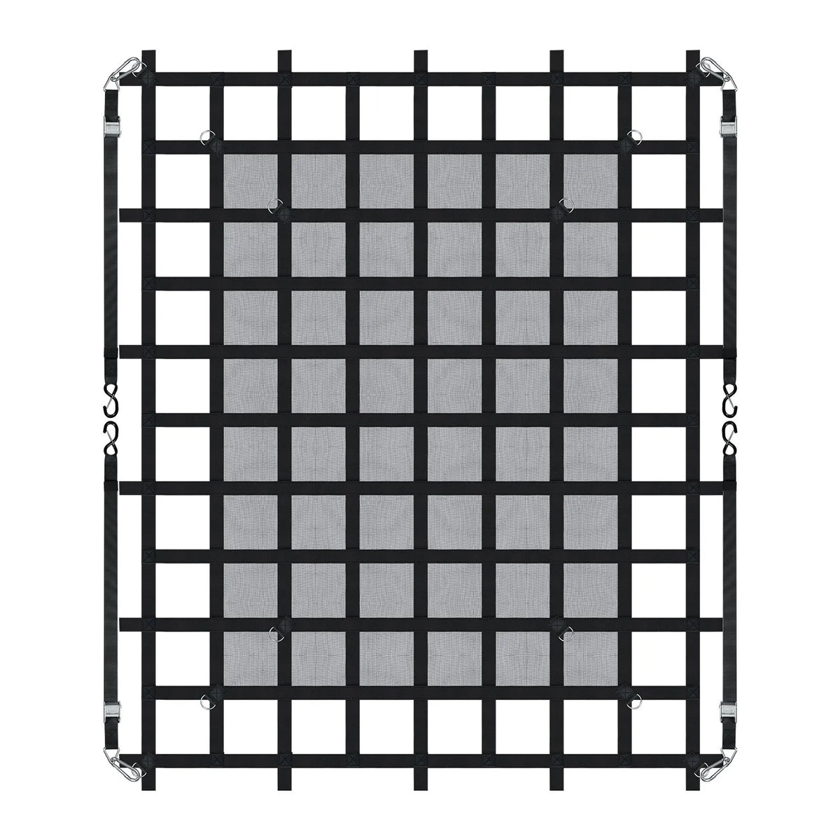 Heavy-duty cargo net 183 × 145 cm with adjustable straps and S-hooks