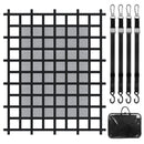 Smagsvara kravas tīkls 183 × 145 cm ar regulējamām sprādzēm un S-veida āķiem