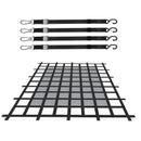 Smagsvara kravas tīkls 183 × 145 cm ar regulējamām sprādzēm un S-veida āķiem