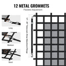 Smagsvara kravas tīkls 183 × 145 cm ar regulējamām sprādzēm un S-veida āķiem