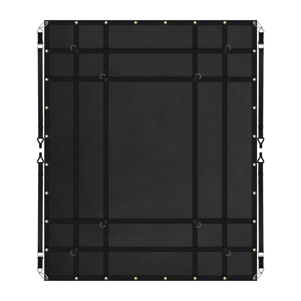 Smagsvara kravas tīkls 183 × 145 cm ar regulējamām sprādzēm un S-veida āķiem