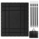 Smagsvara kravas tīkls 183 × 145 cm ar regulējamām sprādzēm un S-veida āķiem