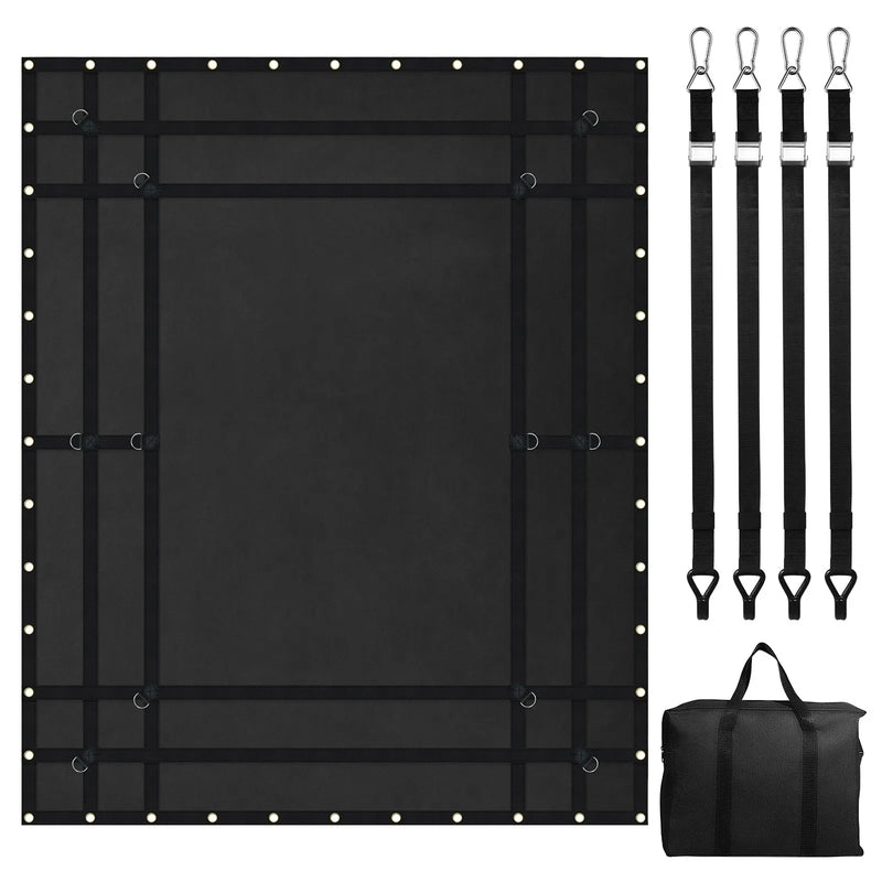 ChatGPT saka:  Smagās kravas tīkls 2438 mm x 2057 mm ar regulējāmām sprādzēm un S-veida āķiem