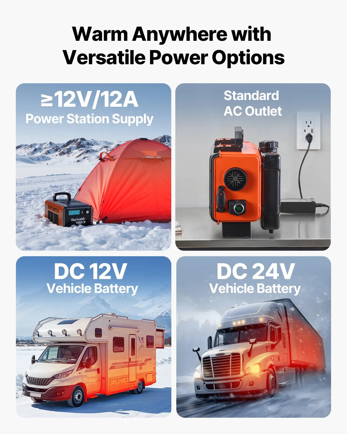 12V/220V 8 kW VEVOR Diesel Heater All-in-One – LCD, Remote Control, 4.5 L Tank