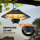 VEVOR Karājamais Terases Sildītājs 2000W ar Tālvadības Pulti – Elektriskais Telpas Sildītājs