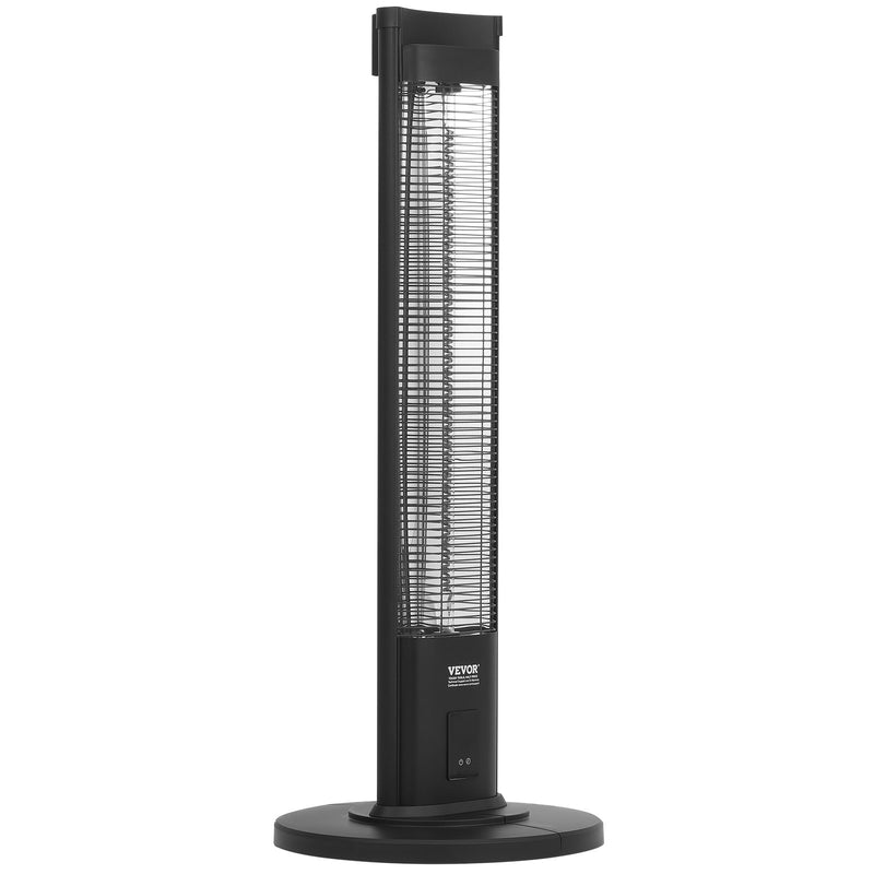 VEVOR 2000 W infrasarkanais elektriskais sildītājs ar tālvadību, 3 ātrumi, taimeris