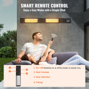 VEVOR 3000 W infrasarkanais elektriskais sildītājs ar tālvadību, 9 ātrumi, taimeris