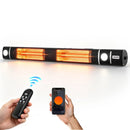 VEVOR infrasarkanais sildītājs 3000 W ar WiFi, tālvadības pulti, 3 sildīšanas režīmiem, IP55, melns