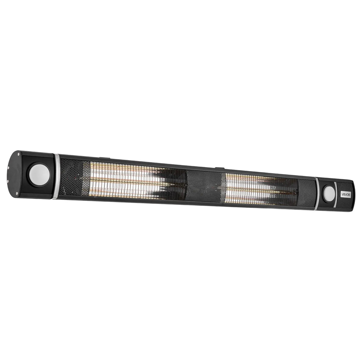 VEVOR infrasarkanais sildītājs 3000 W ar WiFi, tālvadības pulti, 3 sildīšanas režīmiem, IP55, melns