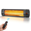 VEVOR infrasarkanais sildītājs 2500W, 3 režīmi, taimeris, melns