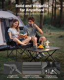 VEVOR divvietīgs kempinga krēsls, palielināts divu personu saliekams krēsls ar 300 kg slodzi, ar 2 krūžu turētājiem, vīna glāžu turētājiem, žurnālu siksnām un pārnēsāšanas somu, āra un pludmales lietošanai