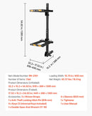 VEVOR salokāms piekabes āķa slēpošanas un snovborda turētājs, piemērots 50 mm sakabei, līdz 6 slēpju pāriem vai 4 snovbordiem, regulējams, ar slēdzeni, drošības siksnu un noliekamu piekļuvi
