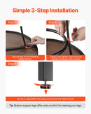 Āra apaļais bāra galds, 60 cm augsts bistro tipa galds ar viegli tīrāmu virsmu un izturīgu metāla rāmi, piemērots gan iekštelpām, gan āra lietošanai – ideāli piemērots mazām telpām vai virtuvei