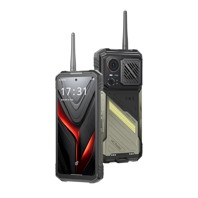Pieejams no 17.septembra_HOTWAV Hyper 8 Ultra — Robusts 5G Viedtālrunis ar Tālas Distances Radiostaciju (Walkie-Talkie), 125dB Skaļrunis, 12000mAh, 108MP, 12GB+512GB