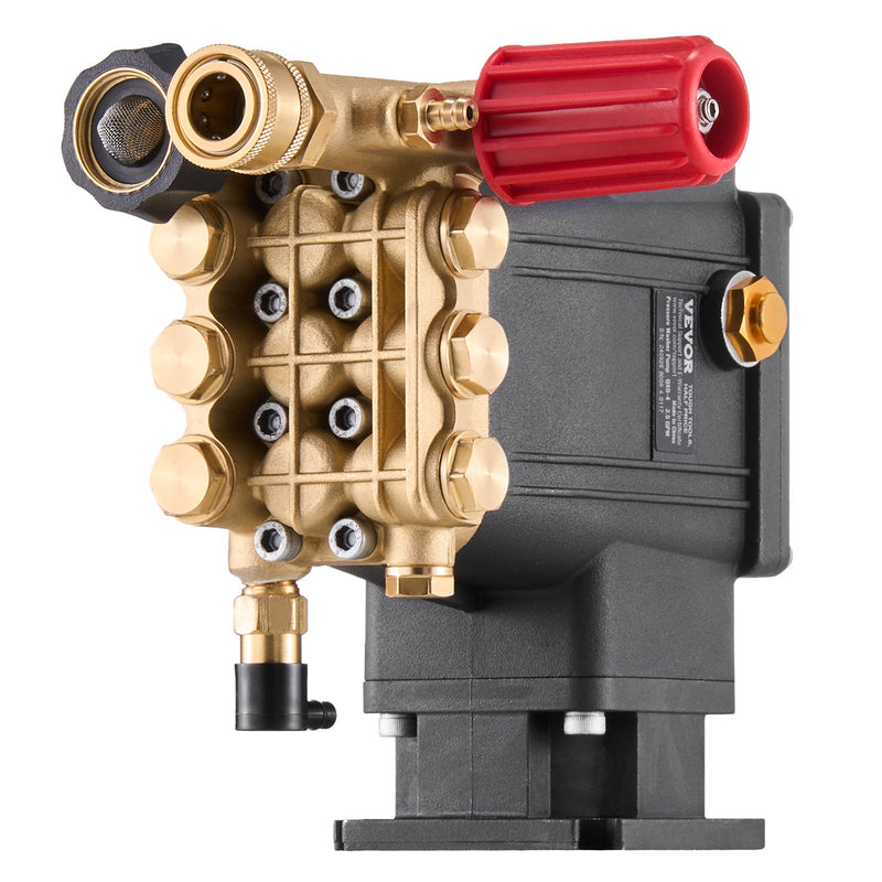 VEVOR spiediena mazgātāja sūknis, 19 mm vārpsta, horizontalāls triplex plūdenis, 227 bar, 9,5 l/min